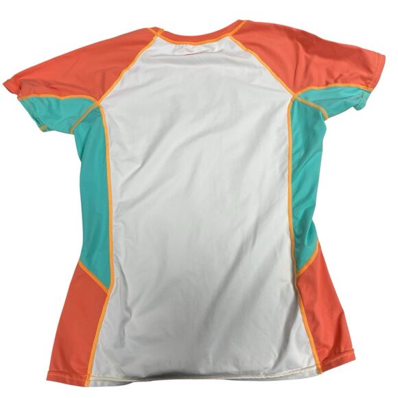 Girls Large O’Neil Swim Short Sleeve Rashguard - Picture 3 of 5